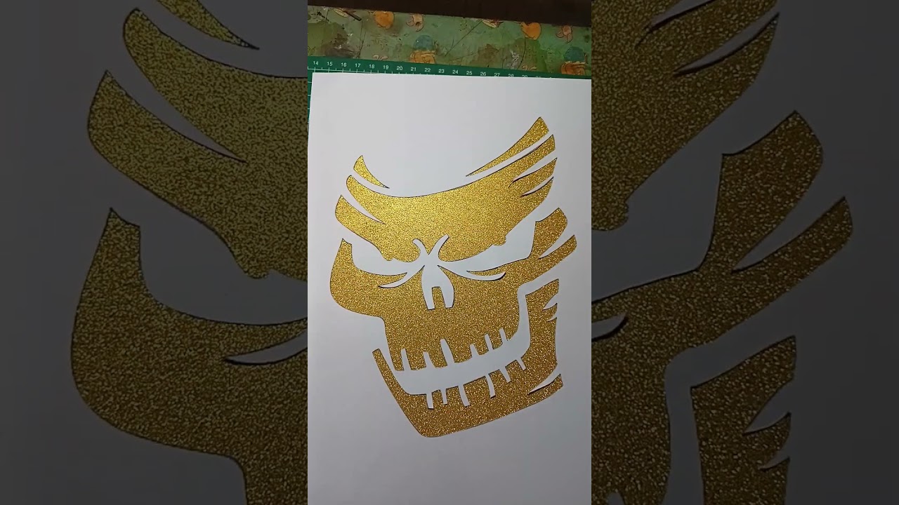 Paper Cutting Art - Dead Head Pumpkins Carving Stencil #stencil #papercut #pumkincarving #deadhead