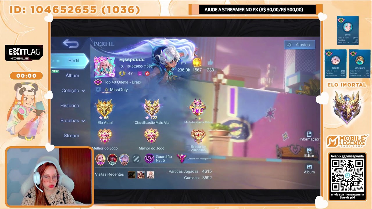 🔥 LIVE STREAM MOBILE LEGENDS – SKIN DA ODETTE🔥