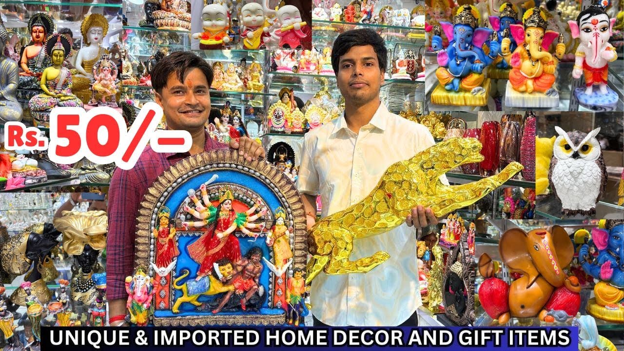 Cheapest Home Decor Items Rs.50/-🔥Gift Items - Wholesale Retail Market in Kolkata