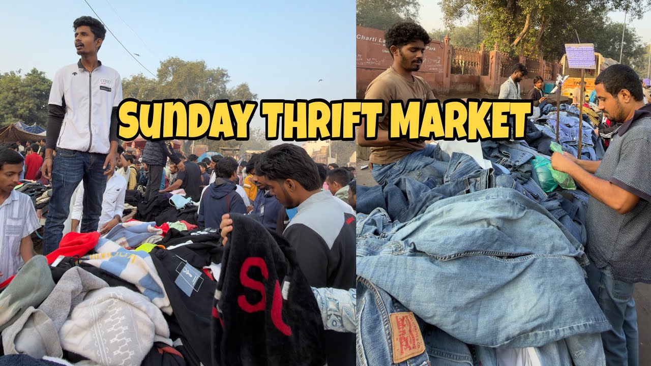 Lal Qila Sunday Patri Market | Thrift Market | Export surplus Winter Collection | Branded Clothes 