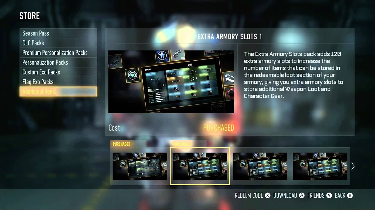 600 Additional Armory Slots in Advanced Warfare! - Advanced Warfare NEW February DLC