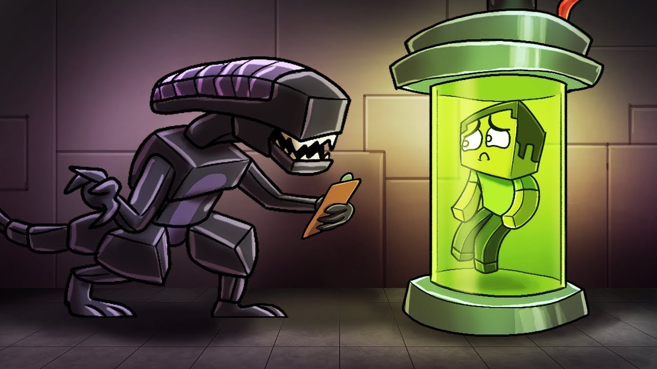 Minecraft - ALIEN DOCTOR EXPERIMENTS ON MY FRIENDS! (Alien Abduction Challenge)