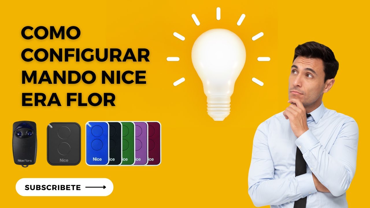 Configuración mando a distancia puerta automática. Nice automatismos. Modelo Flor, Inti, Era One.