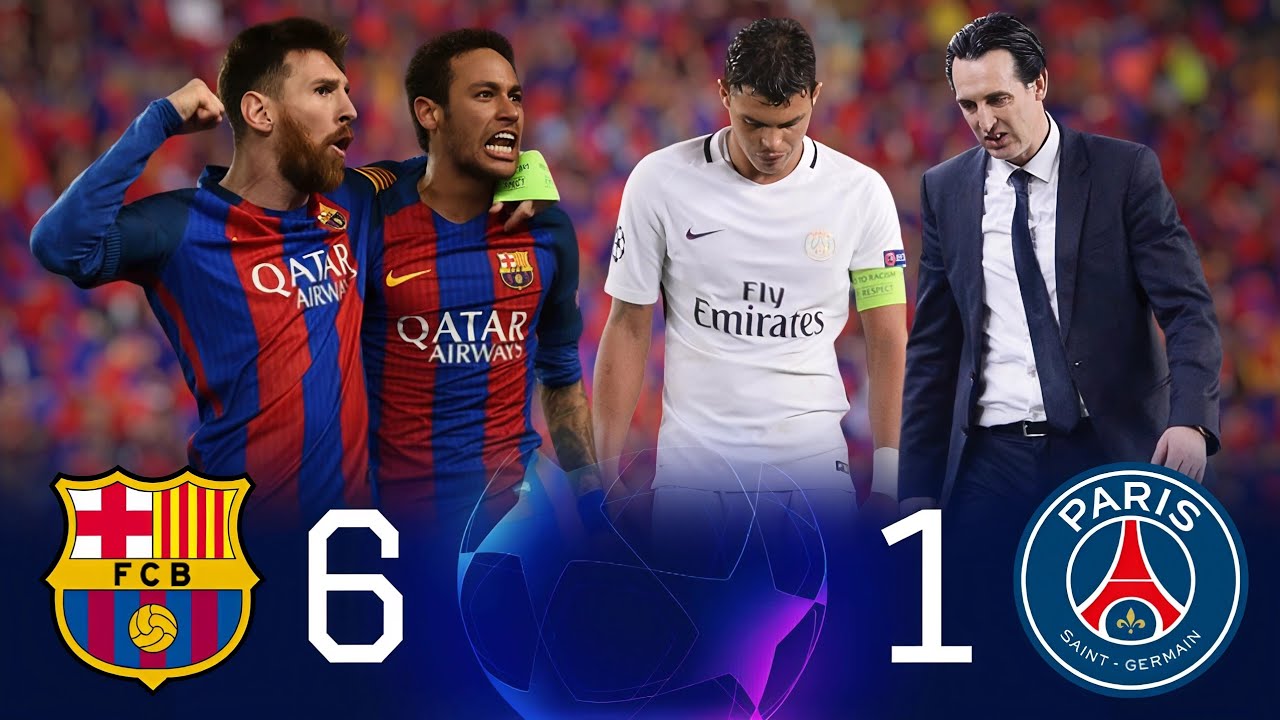 ❯ Барселона (6-1) ПСЖ 🤯🔥💥 ● Величайший камбэк в истории ЛЧ ● Лига Чемпионов 2017 ¦ 4K 🎬