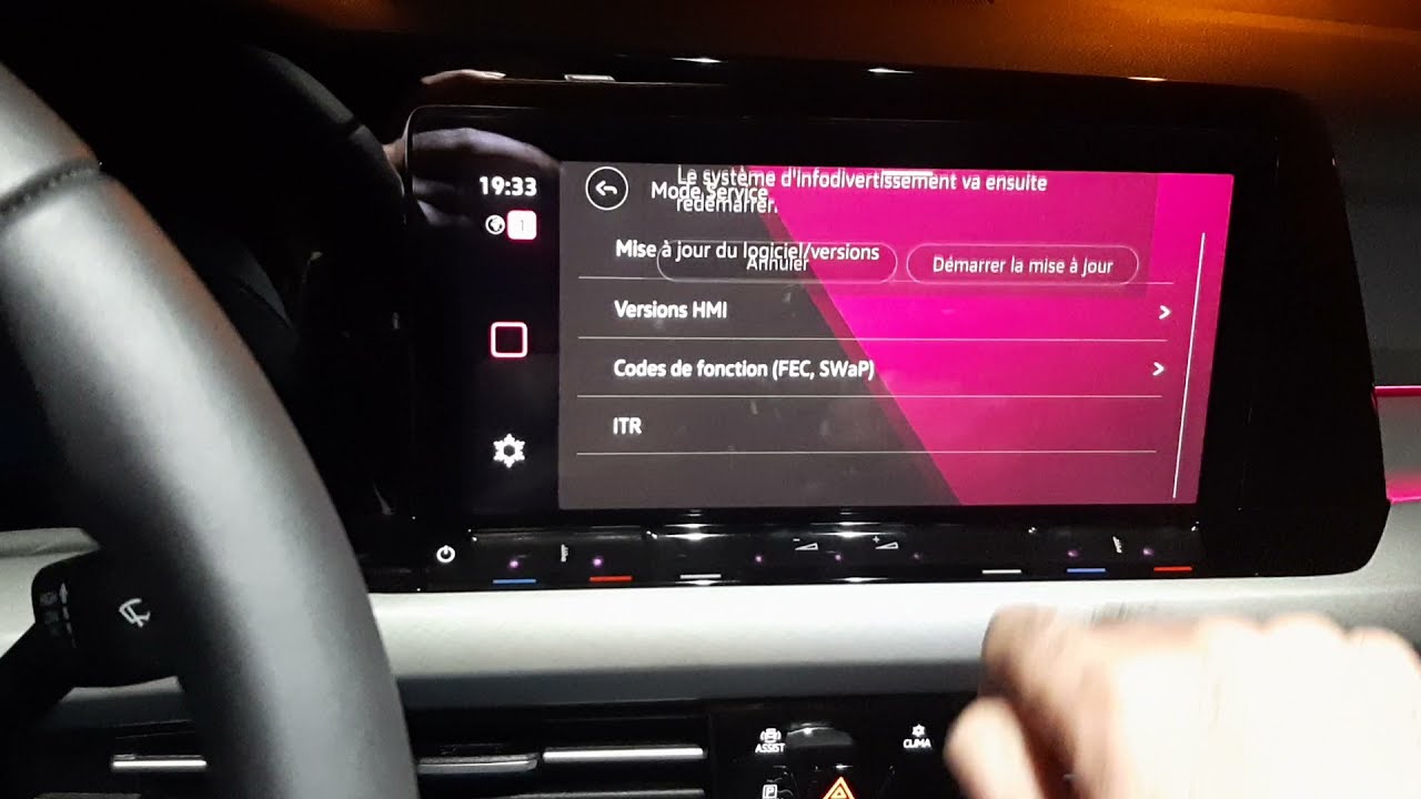 Problème d'écran conducteur noir Golf 8 - tableau combiné instrumental