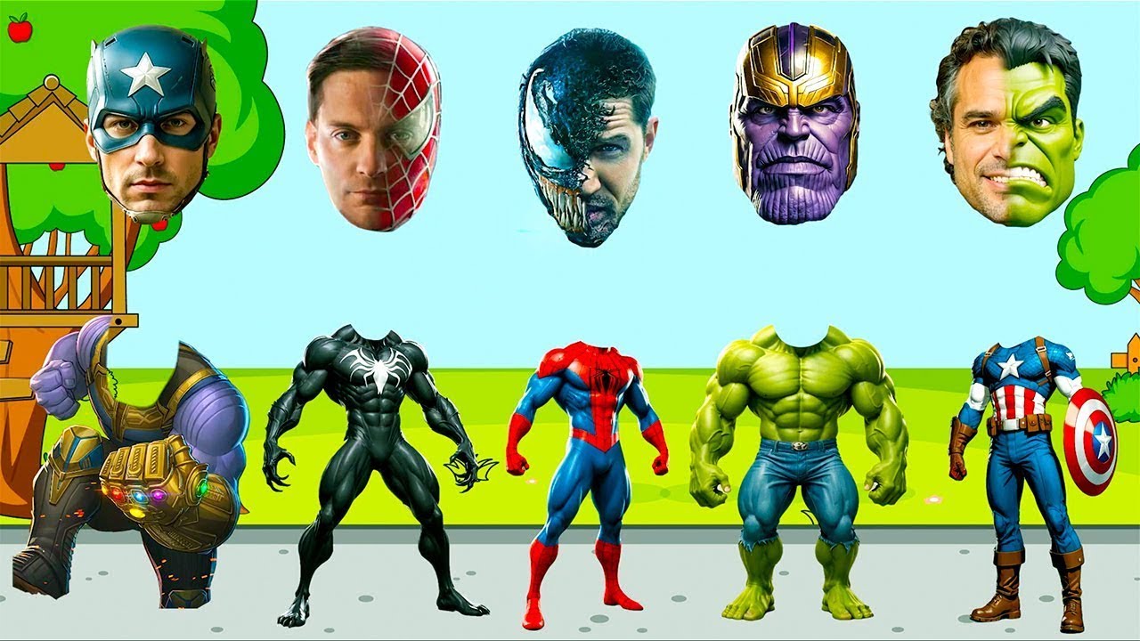 RATE DAS BILD TOP SUPERHELDEN | AVENGERS, MARVEL, SPIDER-MAN, IRON MAN, HULK, VENOM, CAPTAIN AMERICA