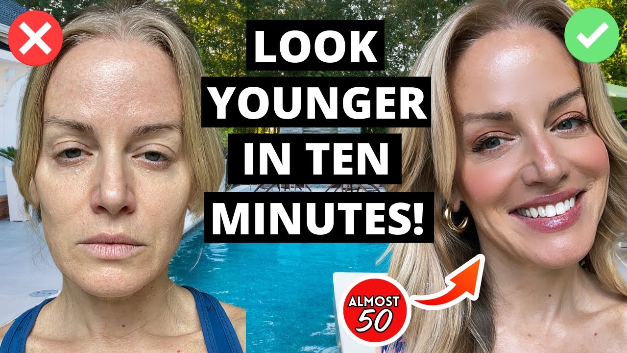 10 minute BRONZY GLOWY Summer Makeup look ✨for women over 40!✨