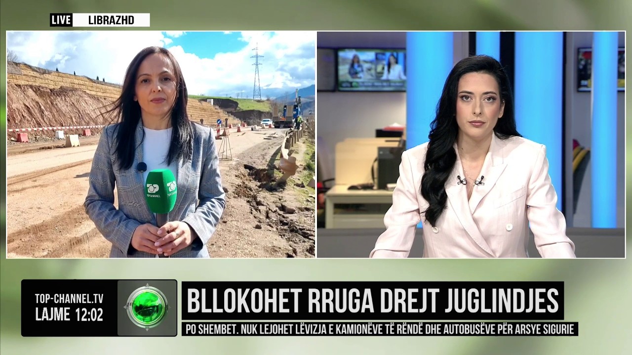 Top Channel/ Bllokohet rruga drejt juglindjes/ Po shembet. Nuk lejohet lëvizja e kamionëve dhe...