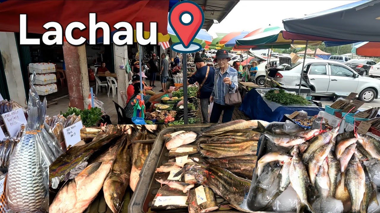 PASAR LACHAU SRI AMAN TERKINI‼️MENJELANG CUTI SEKOLAH📢SARAWAK BUMI KENYALANG❤️