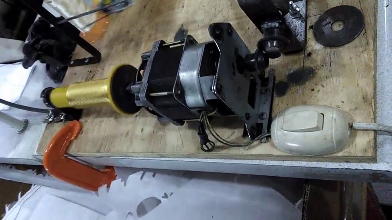 Bobinadora casera de hilo