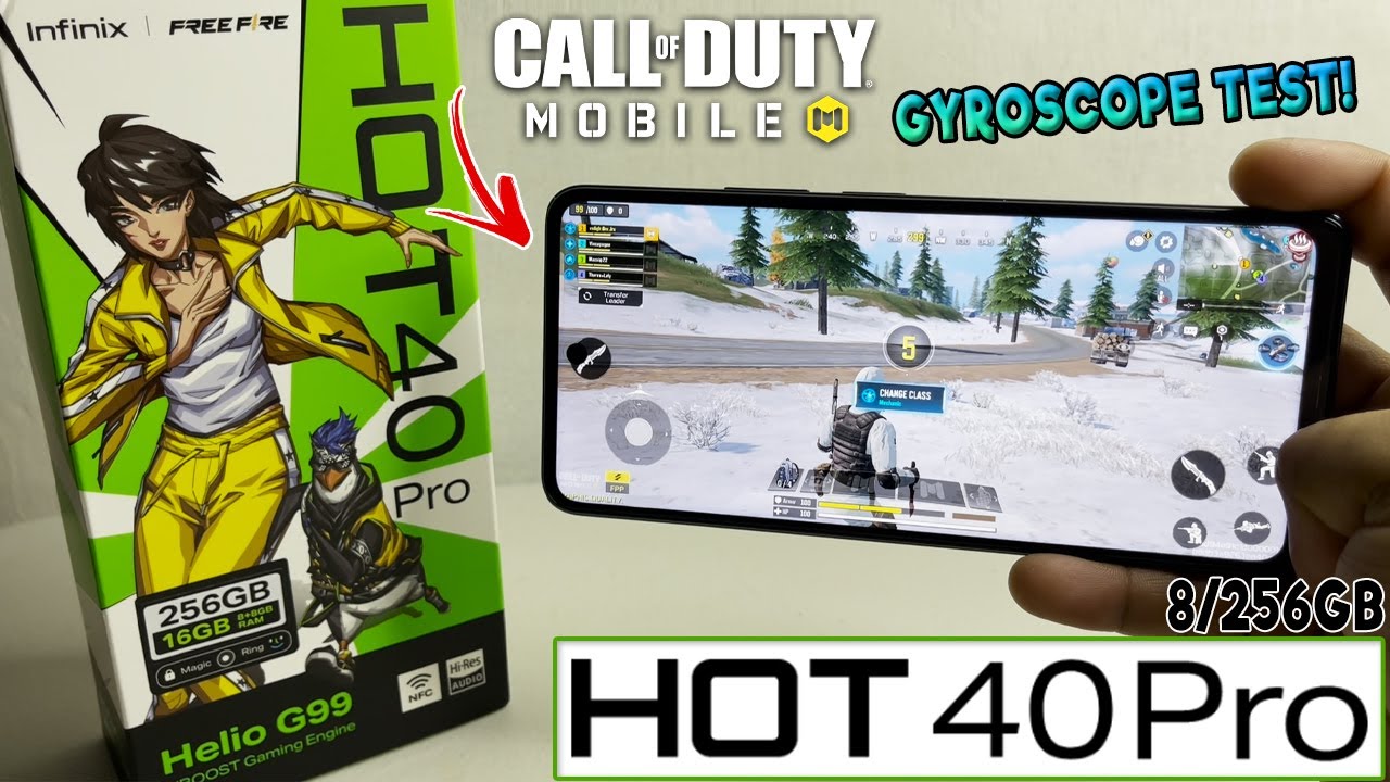 INFINIX Hot 40 Pro (8/256) || Call of Duty: Mobile GAME TEST || GYROSCOPE TEST! | MAY MAX SETTING?