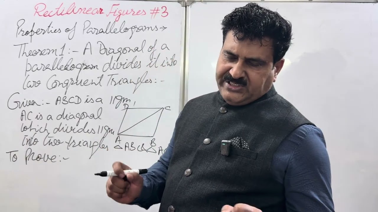 Rectilinear Figures #3 with Rajeev Sir  #theorems  #Class9 #ICSE #Part3 #maths #rajeevsir 