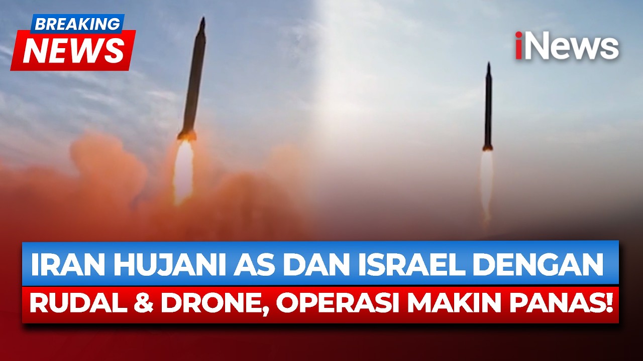 BREAKING NEWS! Iran Luncurkan Gelombang ke-68 Rudal & Drone, AS-Israel Jadi Target Serangan Besar