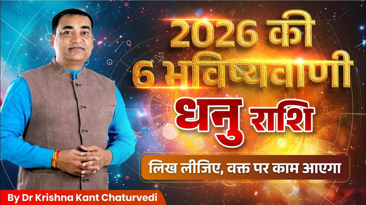 साल 2026 की बड़ी भविष्यवाणि – धनु (Dhanu) Sagittarius राशि वाले जाने क्या बदलने वाला है?