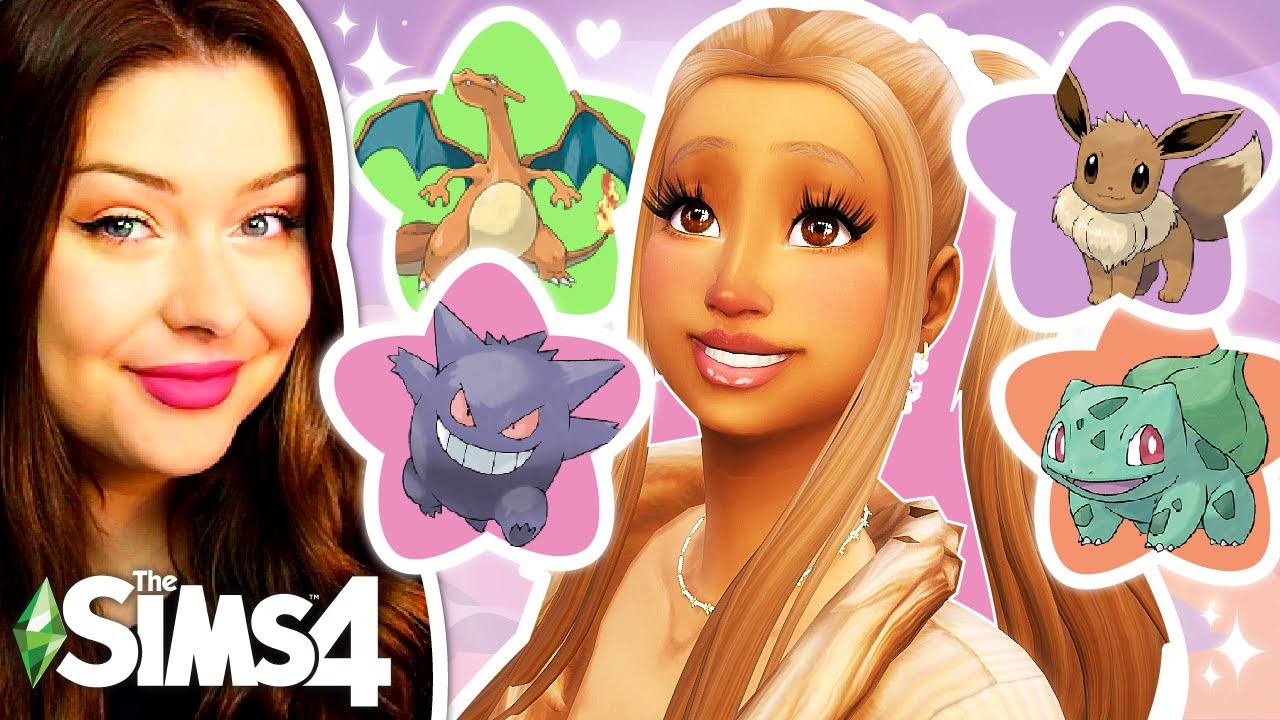 Creating Sims Inspired by POK&Eacute;MON in The Sims 4 CAS