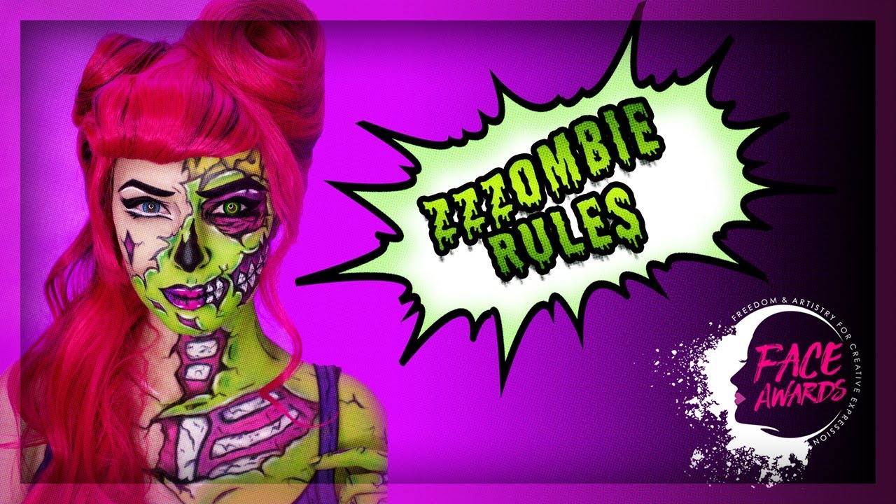 ZZZOMBIE MAKEUP - NYX FACE AWARDS RUSSIA 2018 (FULL VERSION)