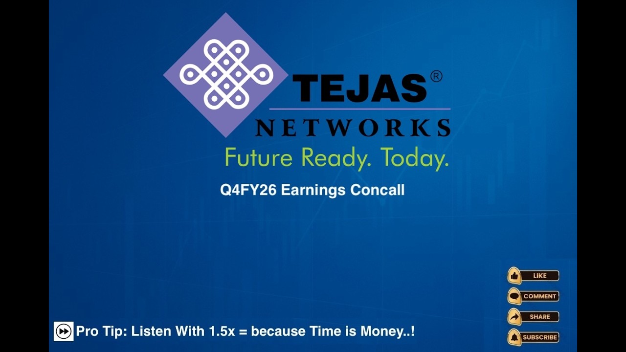 Конференц-звонок по итогам 4 квартала 2026 финансового года компании Tejas Networks