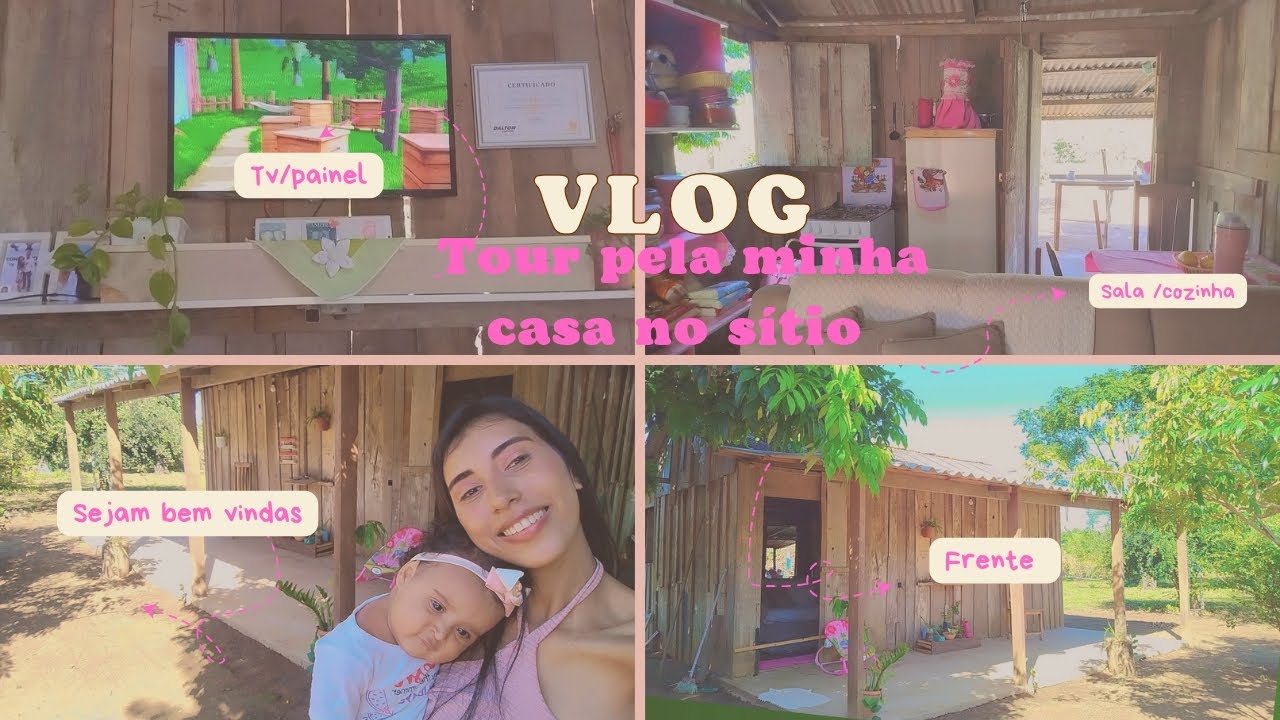 🏡💗✨TOUR PELA MINHA CASINHA DE MADEIRA/MORANDO NO SÍTIO  MÃE AOS 18 ANOS