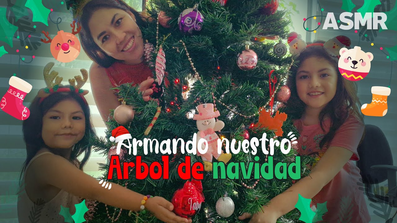 ASMR ARMANDO y decorando nuestro ARBOL DE NAVIDAD