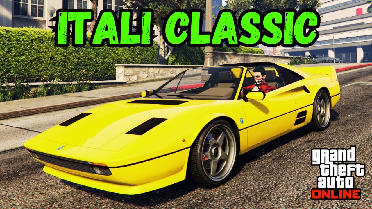 Ferrari 308 GTB in GTA 5 Online - Itali Classic Customizaion - A Safehouse in the Hills DLC