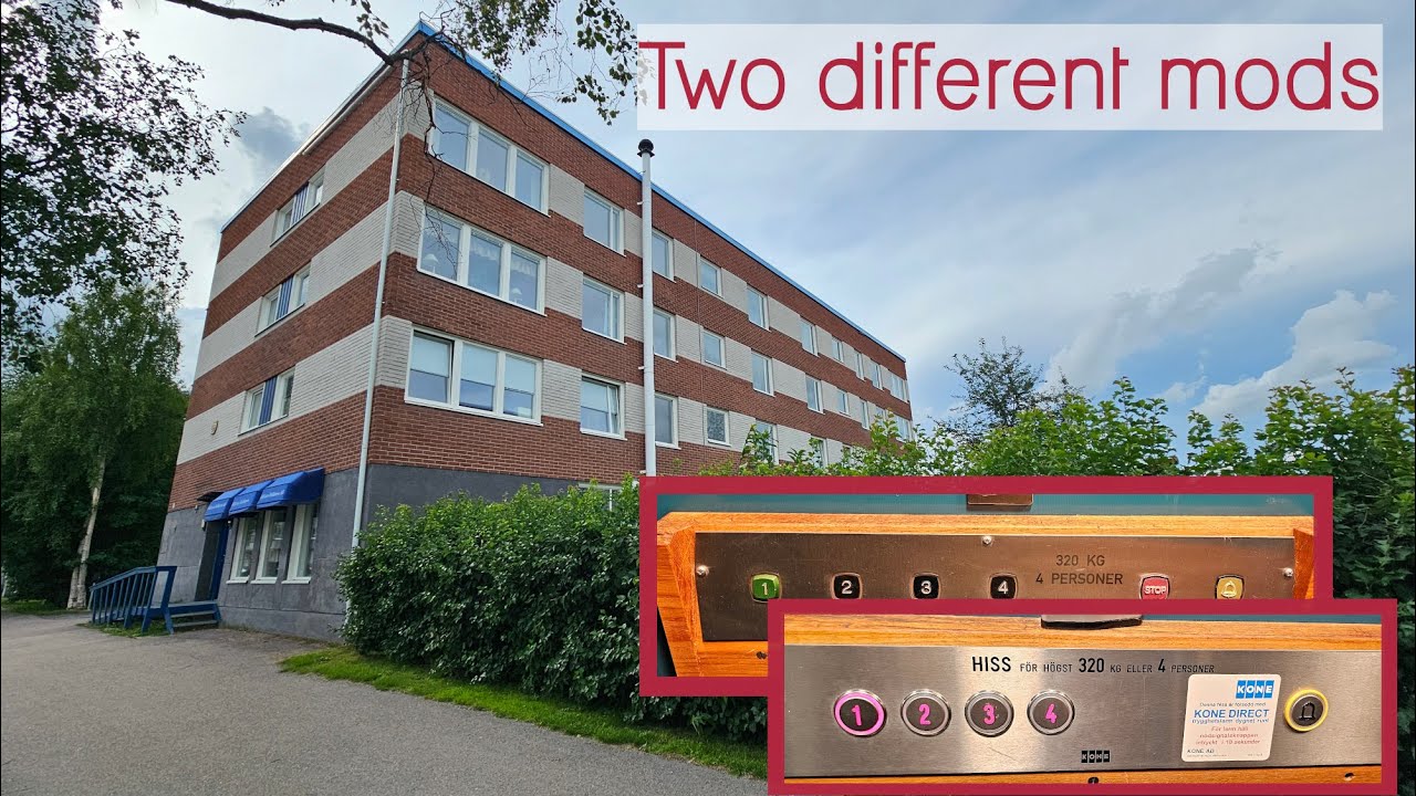 2x 1969 DEVE elevators with different mods - Gällivare, Sweden