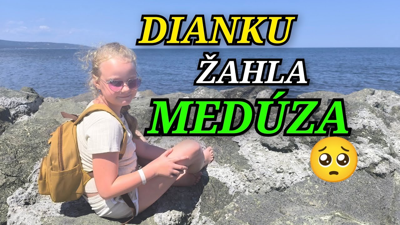 Smůla 😢 Dianku žahla medúza 🪼😳 Kouzelné Primorsko ♥️ Co Honzík vyhrál? ⚽ #familyvlog #primorsko 