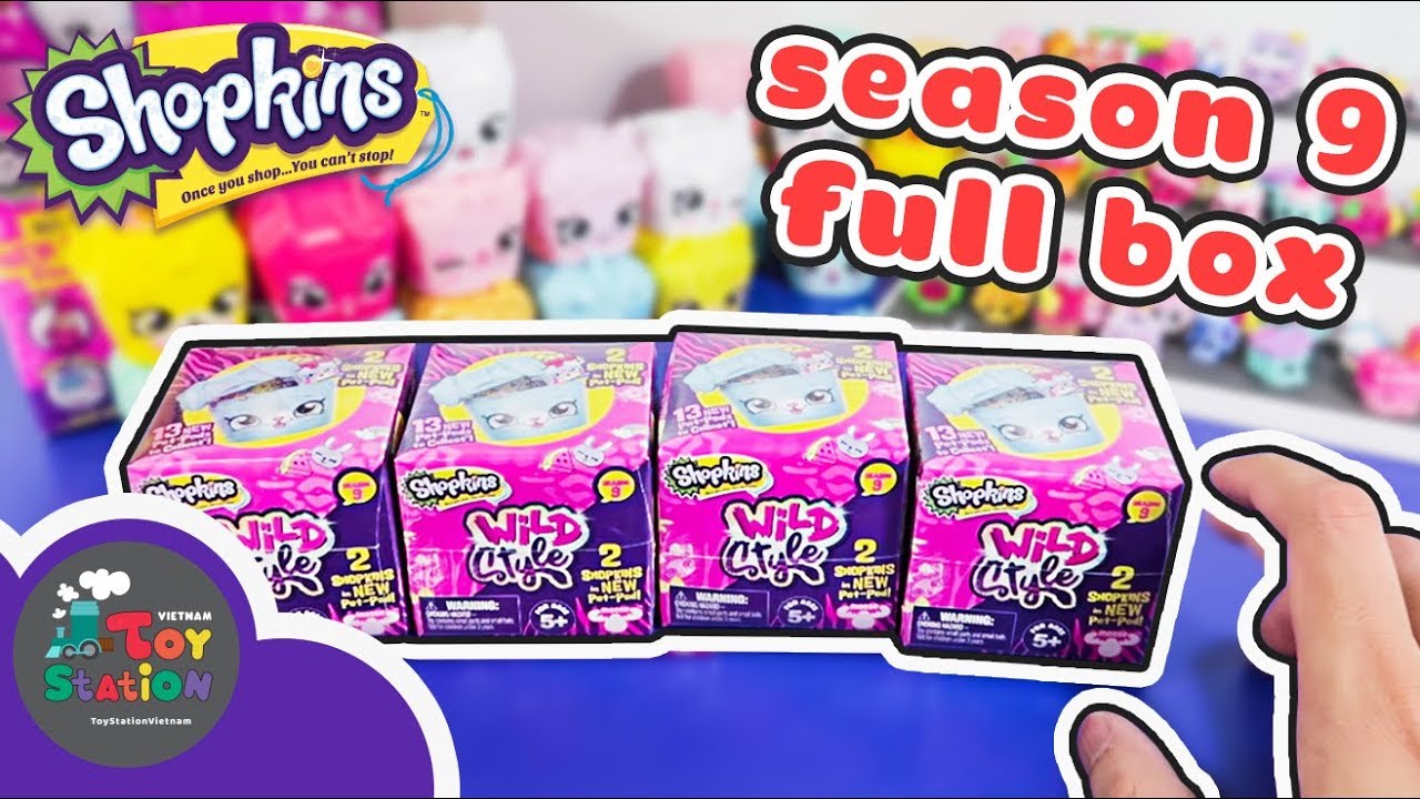 Mở Shopkins Season 9 nguyên hộp full box ToyStation 293