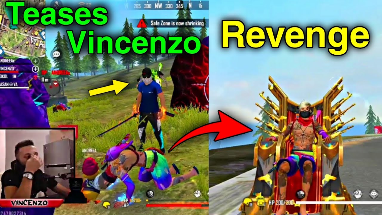 This player kills VINCENZO with a katana. VINCENZO shows him why he is the King