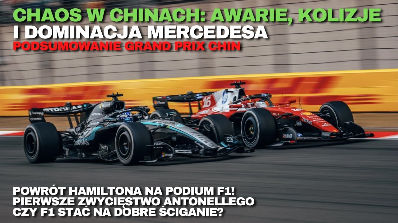 Antonelli wygrywa GP Chin! Co dzieje się z Red Bullem i McLarenem?