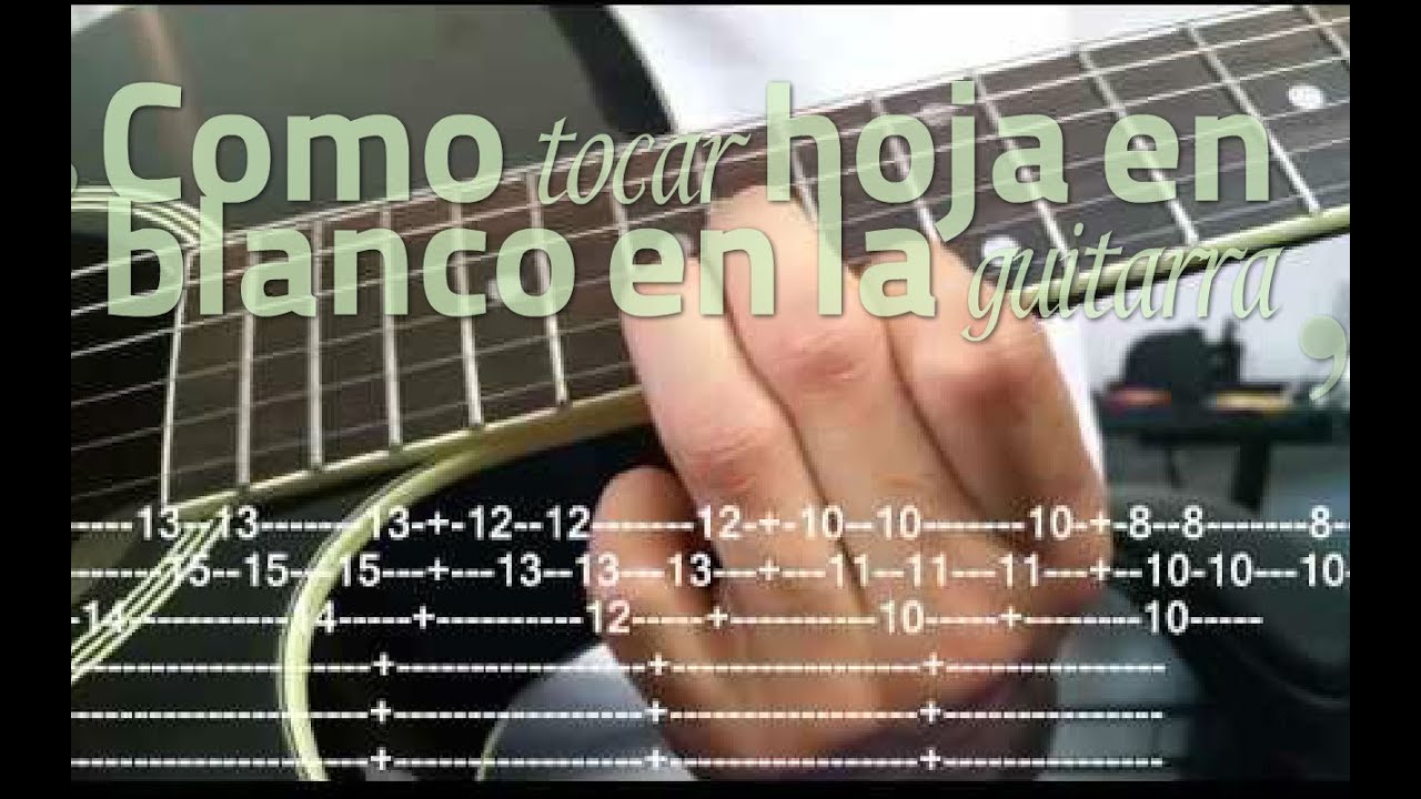 Hoja en blanco - Monchy y Alexandra - Guitar Tutorial - Bachata Guitar - Bachata Tutorial