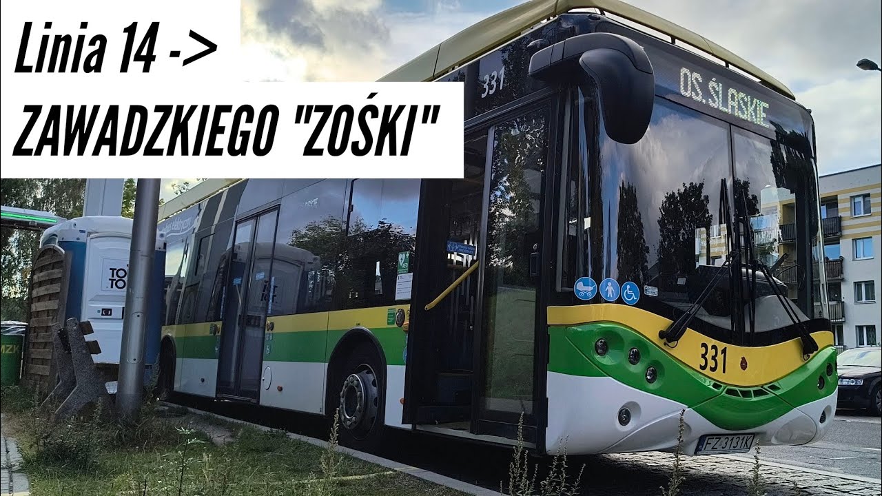 MZK Zielona Góra | Cabview🚌 | ➡️Linia 14 | URSUS CS12LFE #331
