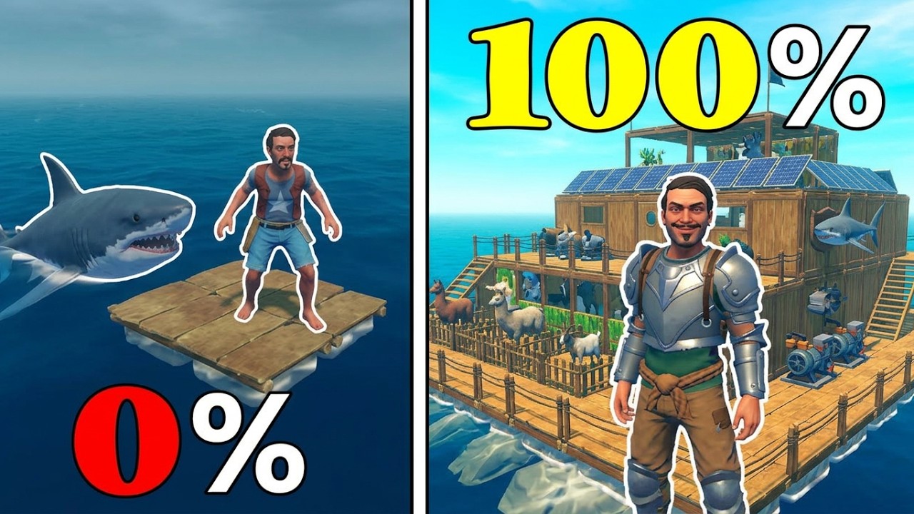Zagrałem w 100% w Raft
