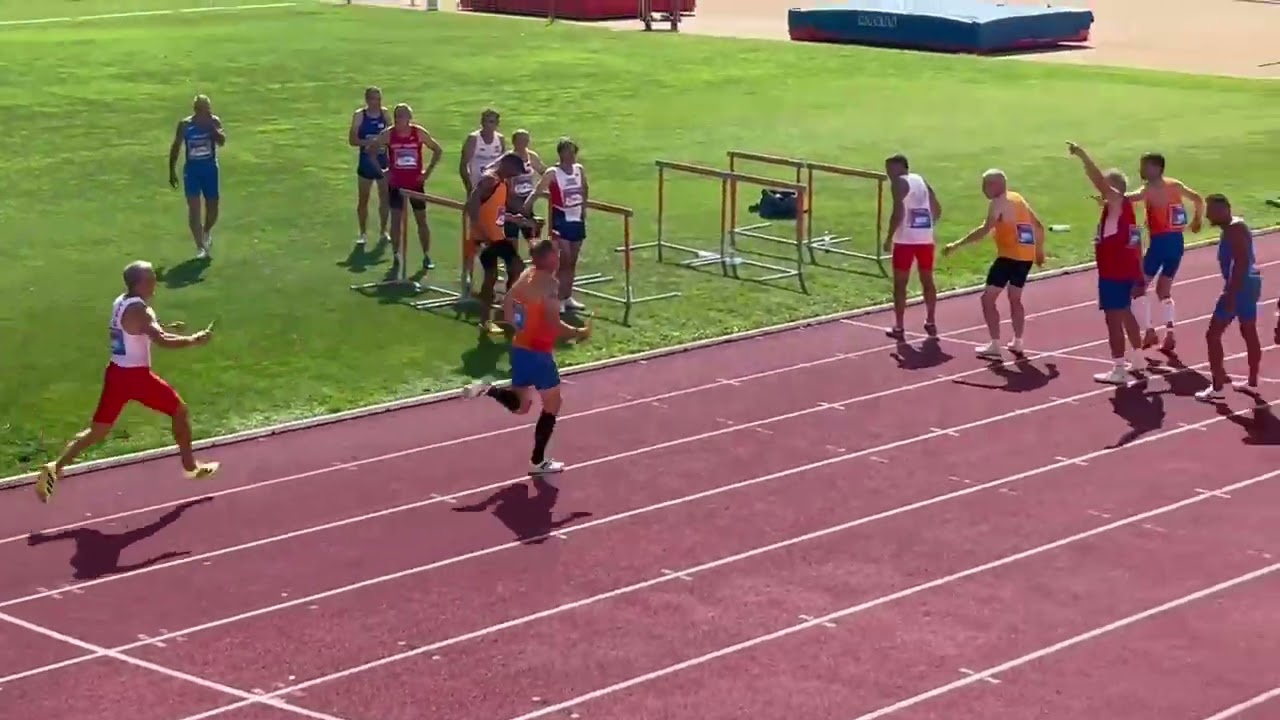 European record 4x400mtr M55 3:41.62 min