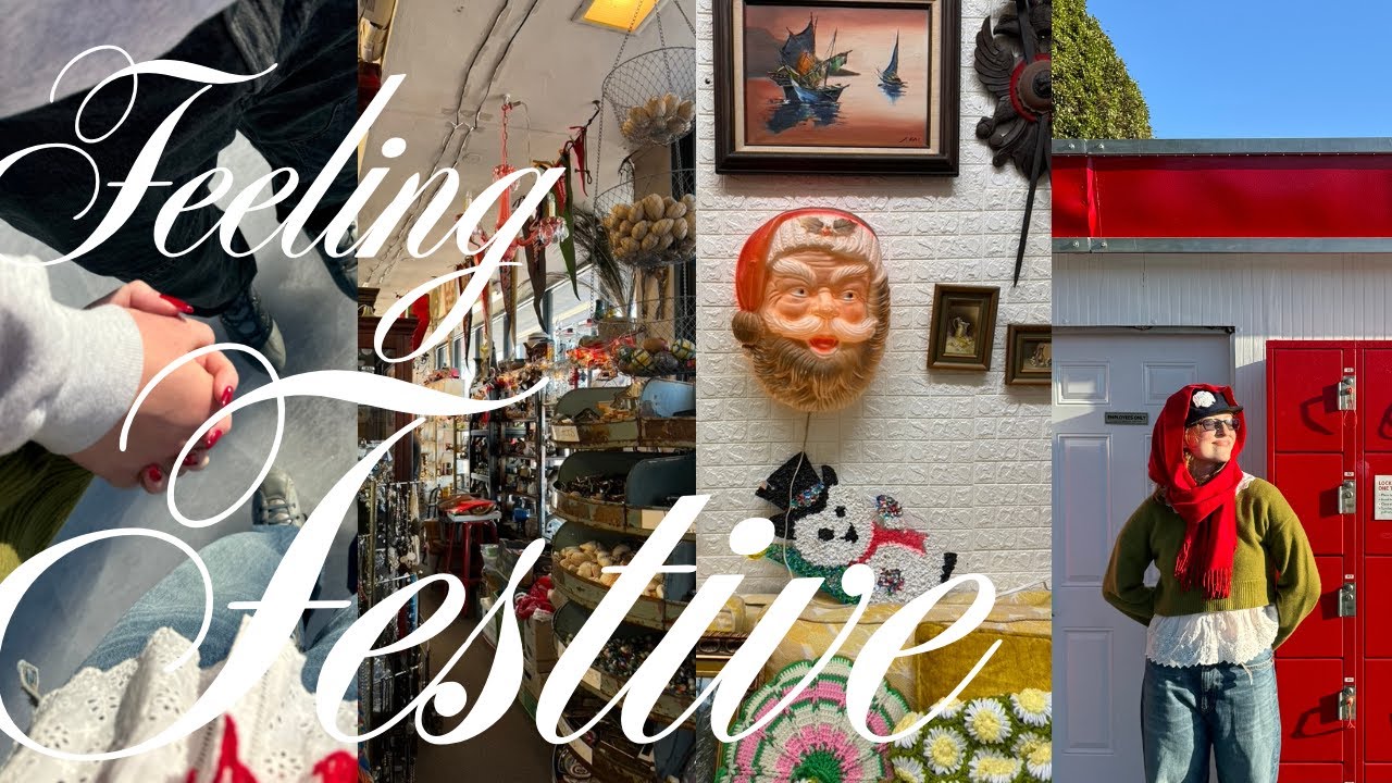 FESTIVE VLOG: ice skating, vintage Christmas shopping, and more!
