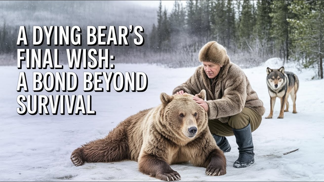 Incredible Plea: A Dying Mother Bear’s Touching Bond with an Old Woman Reveals Unexpected Hope!