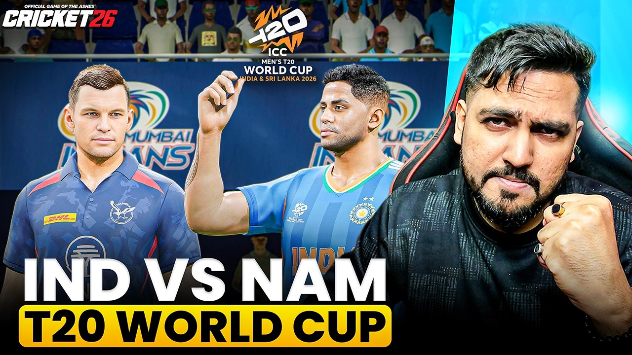 India🇮🇳 vs Namibia🇳🇦 T20 World Cup 2026 Match Live | Cricket 26 Live | RtxVivek
