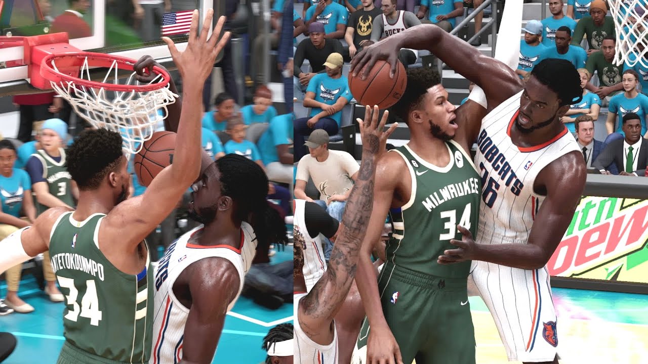 NBA 2K23 My Career - Moses Snatch Block Giannis and Poster! EP 114 SFG4