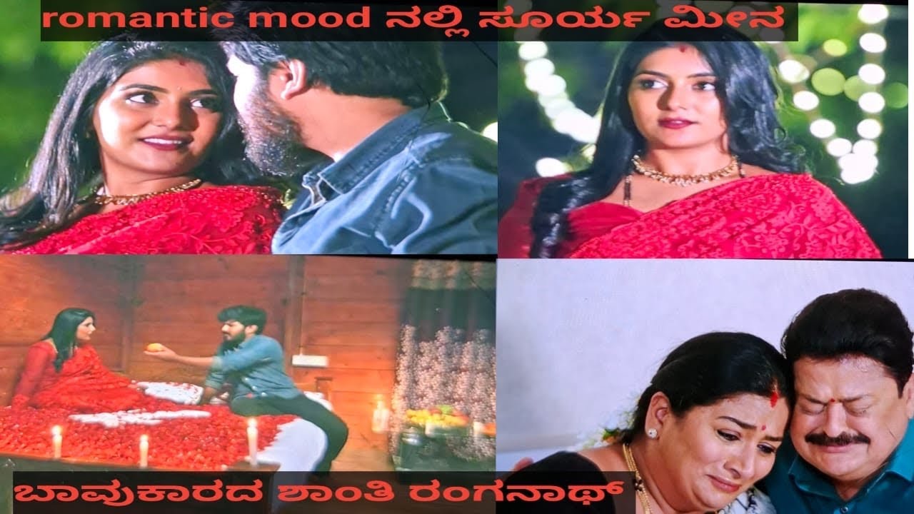 ರೋಮ್ಯಾಂಟಿಕ್ ಮೂಡ್ ನಲ್ಲಿ ಸೂರ್ಯ ಮೀನ/ಶಾಂತಿ ರಂಗನಾಥ್  ಕಣ್ಣೀರು 