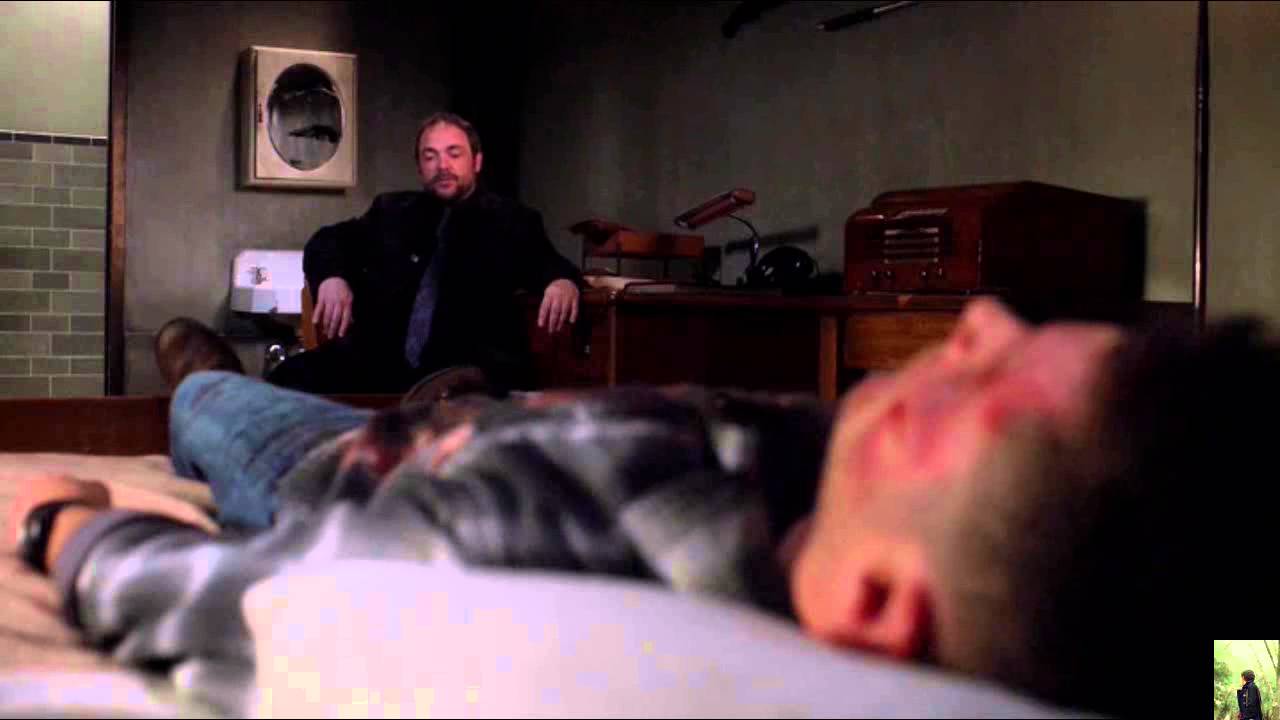 Supernatural 9x23 Crowley Tells Dean the Truth About Cain / Dean turns Into a Demon Scene