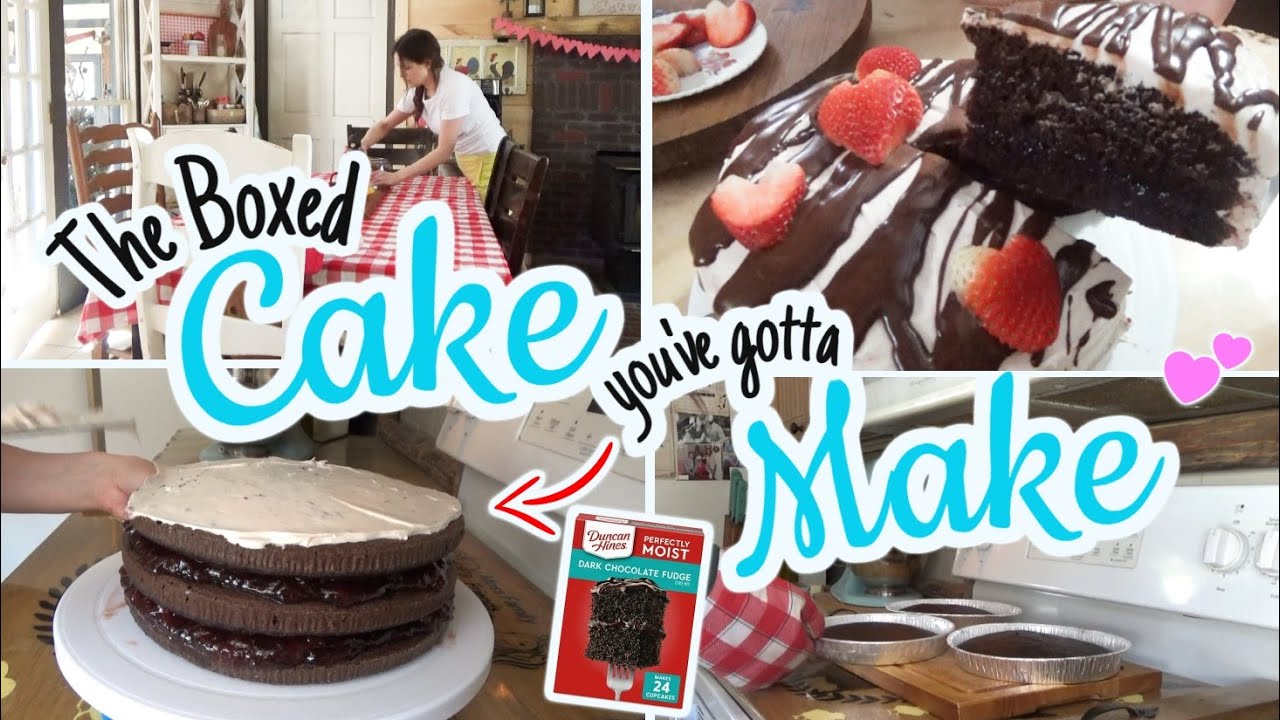BOXED Cake Turned FANCY! 💕The CAKE you need to Make for Valentine's Day💕 | Southern Sunday Cooking