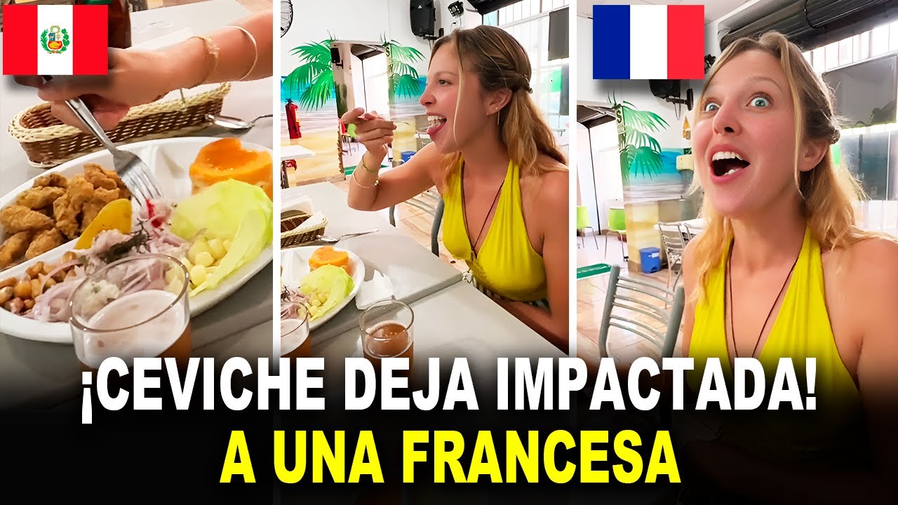 Esta extranjera qued&oacute; IMPACTADA al probar el ceviche de la comida peruana