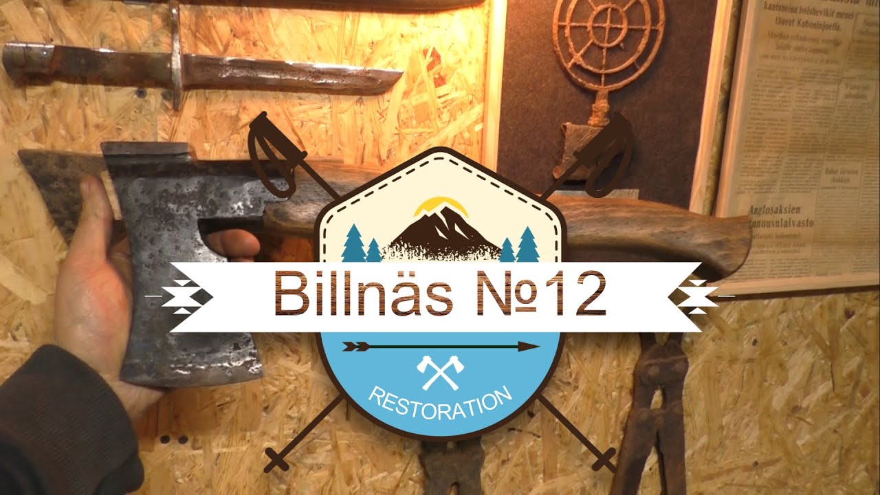 Топор на все случаи жизни .Реставрация топора Billnäs №12 .This ax cuts even steel Restoration.