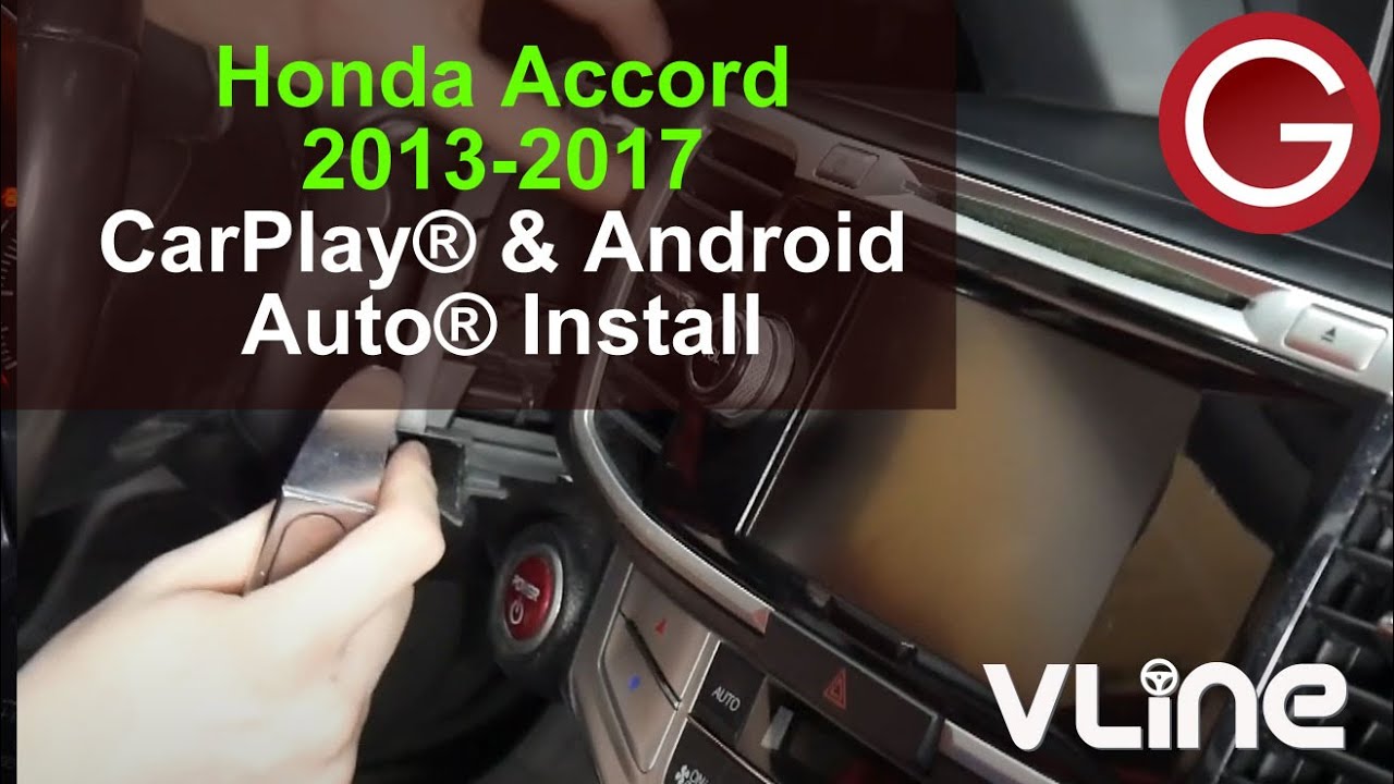 Как добавить CarPlay и Android Auto в Honda Accord 2013-2017 | Пошаговая установка GROM VLine HON3