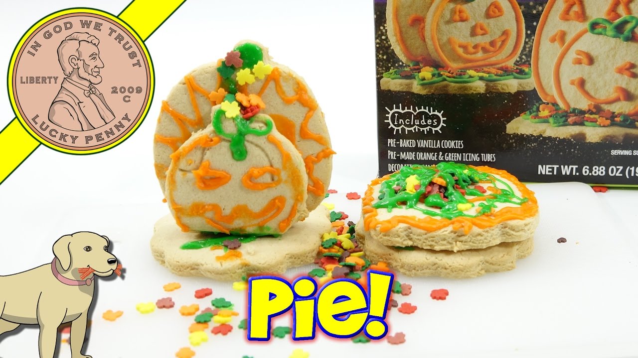 Halloween Pumpkin Vanilla Cookie Decorating Kit