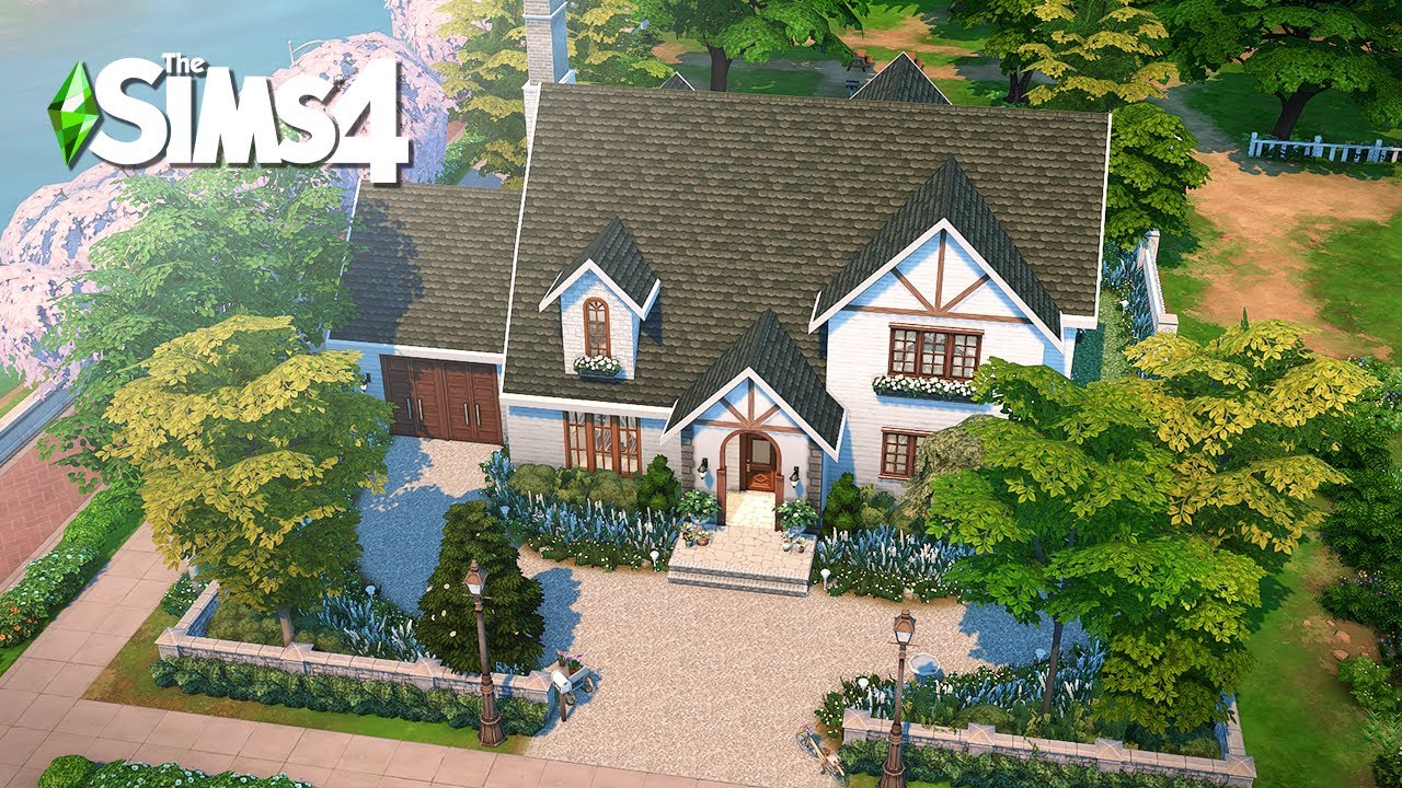 Basegame Country House | The Sims4 Stop Motion Build | NoCC |【シムズ４建築】