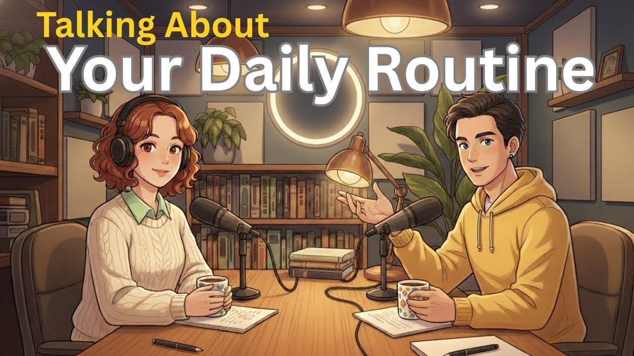 How to Talk About Your Daily Routine in English | English Conversation Practice