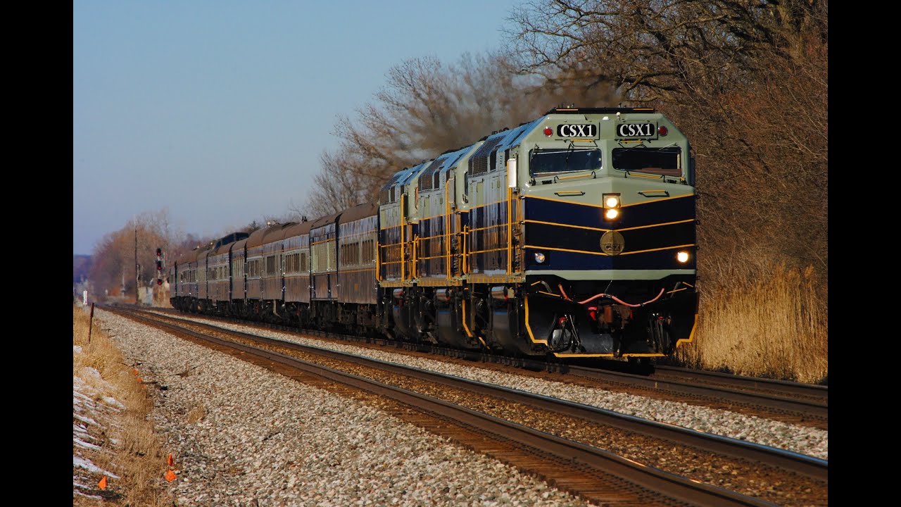 3/15/2023 CSX P001 Passenger Train Through Saint Joe, IN