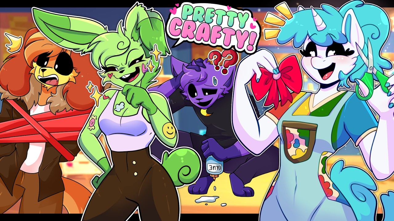 DogDay X CatNap & Crafty X Hoppy's Arts & Crafts DATE┃Poppy Playtime Chapter 5┃Comic Dub