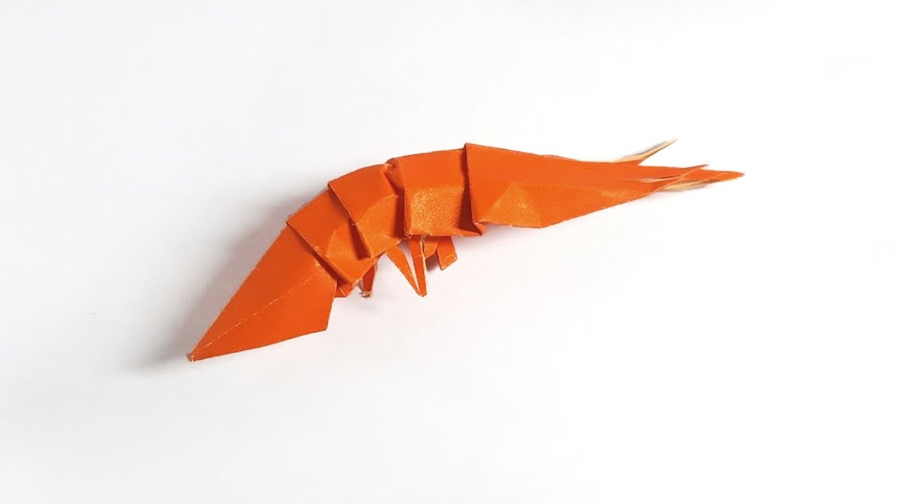 ORIGAMI SHRIMP / How to make a paper Shrimp [Tutorial]