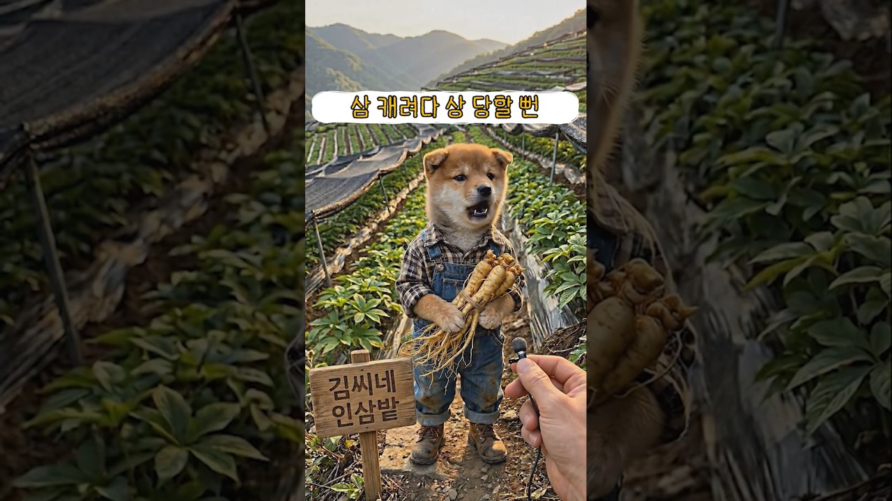 산삼에 눈 먼 강아지